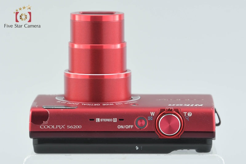 Nikon COOLPIX S6200 Brilliant Red 16.0 MP Digital Camera