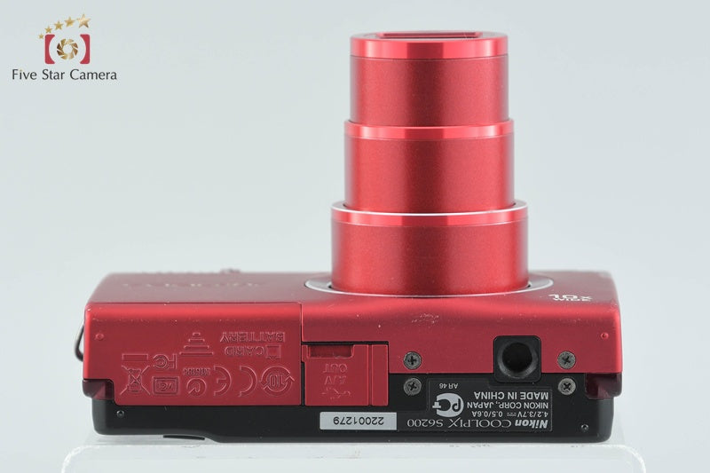 Nikon COOLPIX S6200 Brilliant Red 16.0 MP Digital Camera