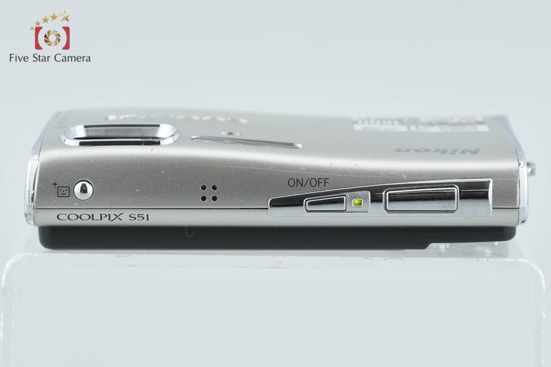 Nikon COOLPIX S51 Gloss Silver 8.1 MP Digital Camera