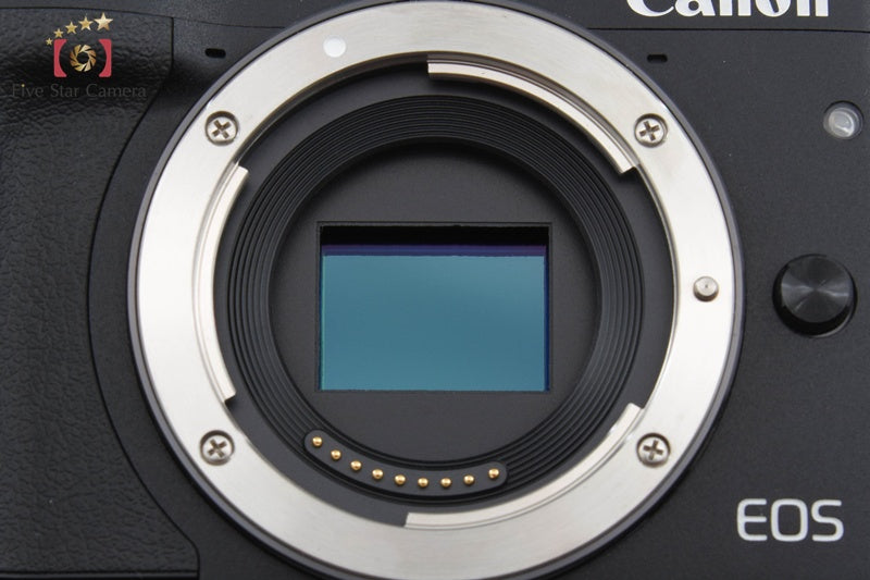 Canon EOS M3 Black 24.2 MP Digital Camera EF-M 18-55 55-200 Lenses w/ Box