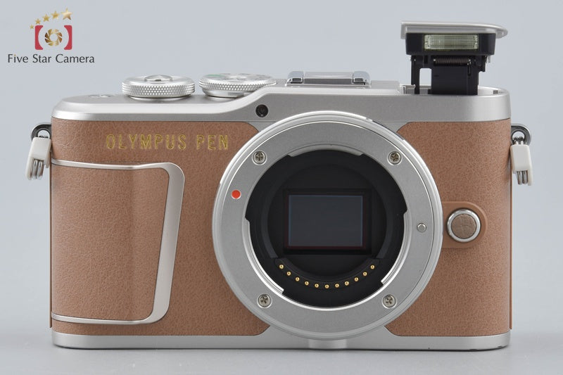 "Count 593" Olympus PEN E-PL9 Brown 16.1 MP Mirrorless Camera 14-42 Lens