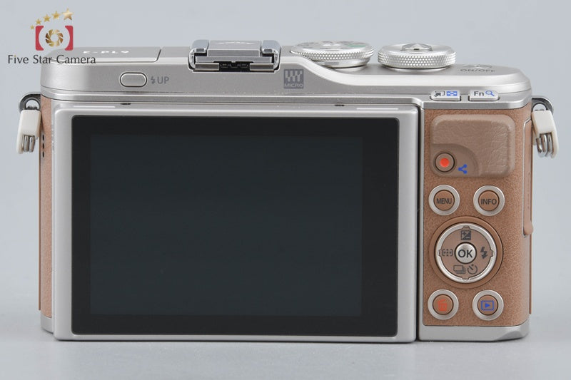 "Count 593" Olympus PEN E-PL9 Brown 16.1 MP Mirrorless Camera 14-42 Lens