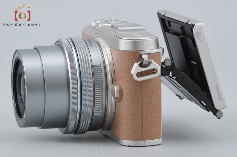 "Count 593" Olympus PEN E-PL9 Brown 16.1 MP Mirrorless Camera 14-42 Lens