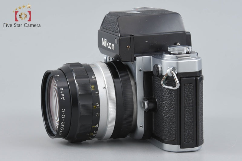 Nikon F2 Photomic Silver 35mm SLR + NIKKOR-O.C Auto 35mm f/2 Non Ai Lens