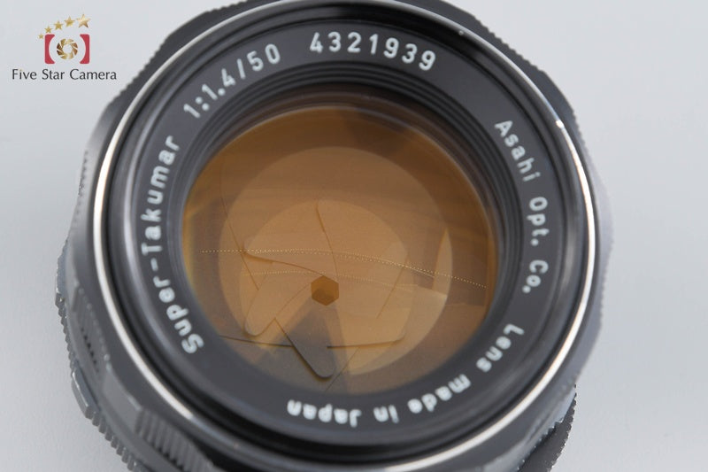 PENTAX Super-Takumar 50mm f/1.4 Later Model 7 Elements M42 Mount