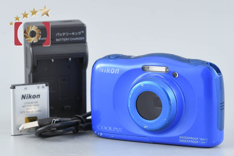 Nikon COOLPIX S33 Blue 13.2 MP Digital Camera