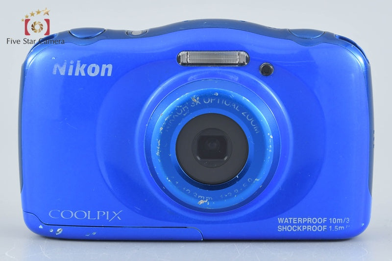Nikon COOLPIX S33 Blue 13.2 MP Digital Camera