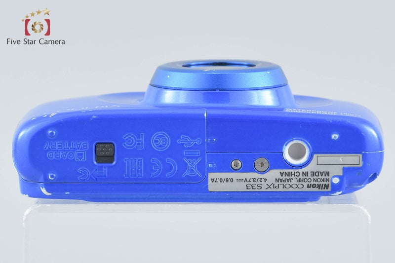 Nikon COOLPIX S33 Blue 13.2 MP Digital Camera