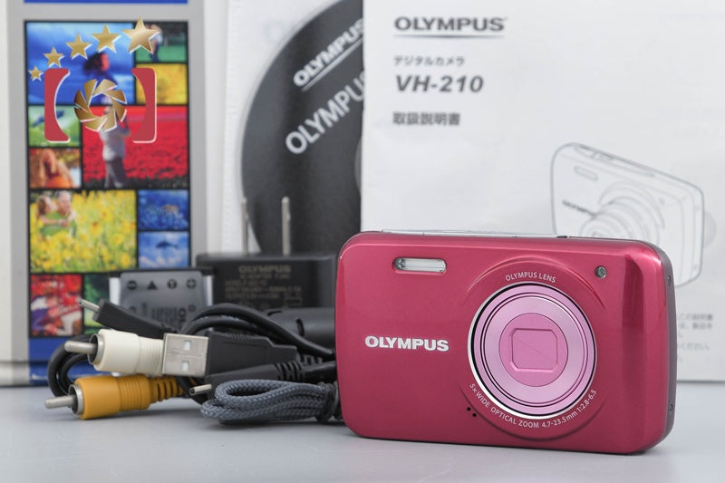 OLYMPUS VH-210 Red 14.0 MP Digital Camera w/ Box