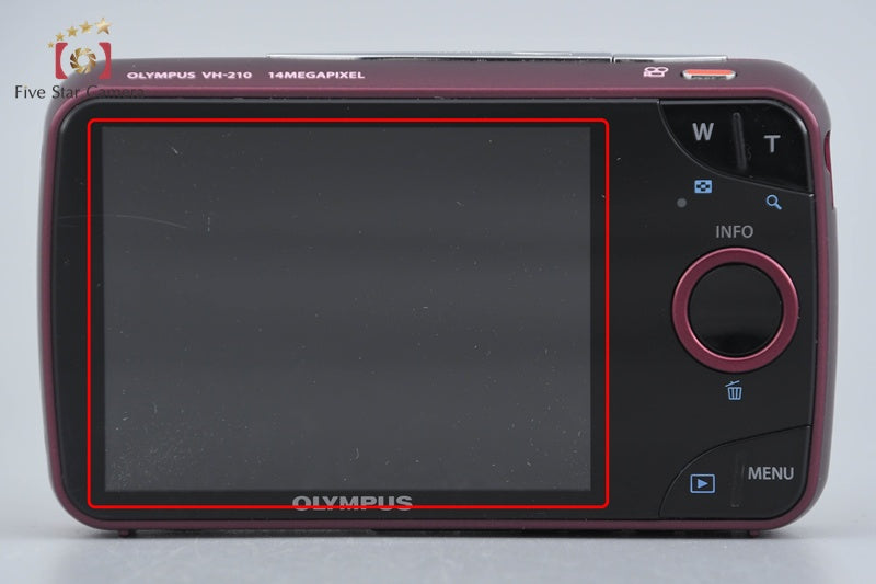 OLYMPUS VH-210 Red 14.0 MP Digital Camera w/ Box