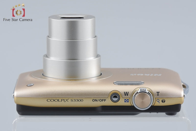 Nikon COOLPIX S3300 Sweet Gold 16.0 MP Digital Camera