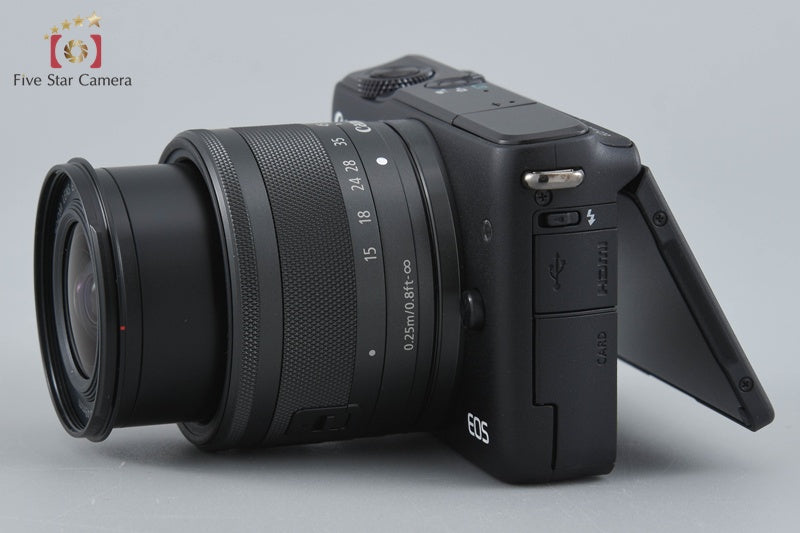 Canon EOS M10 Black 18.0 MP Digital Mirrorless Camera 15-45 Lens w/ Box