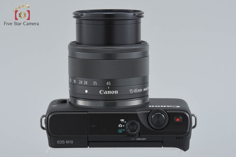 Canon EOS M10 Black 18.0 MP Digital Mirrorless Camera 15-45 Lens w/ Box