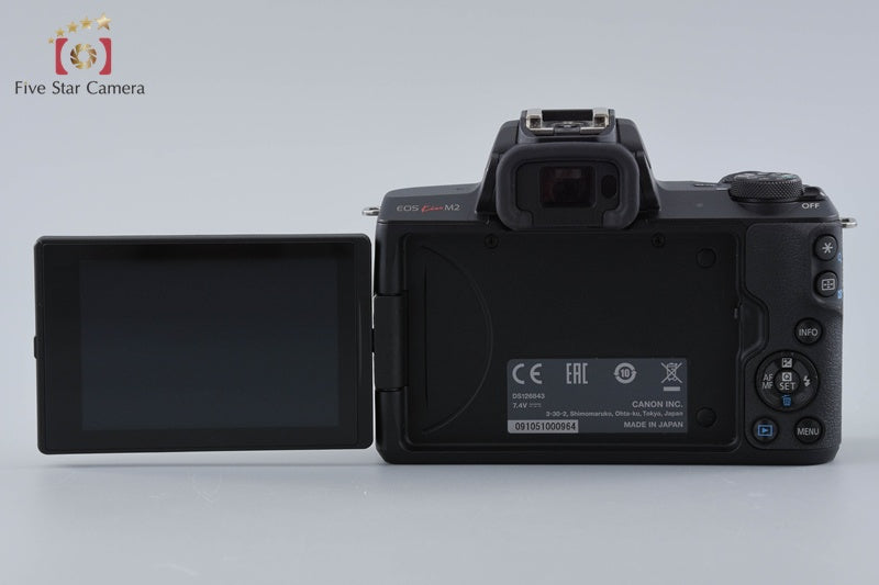 "Count 1,000" Canon EOS Kiss M2 Black 24.1MP Digital Mirrorless Camera