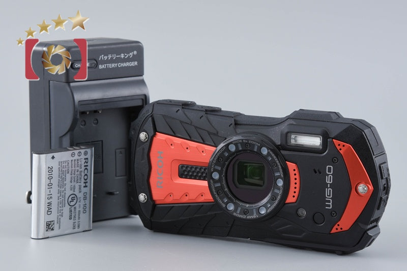 "Shutter count 12" Ricoh PENTAX WG-60 Red 16.0 MP Waterproof Action Camera