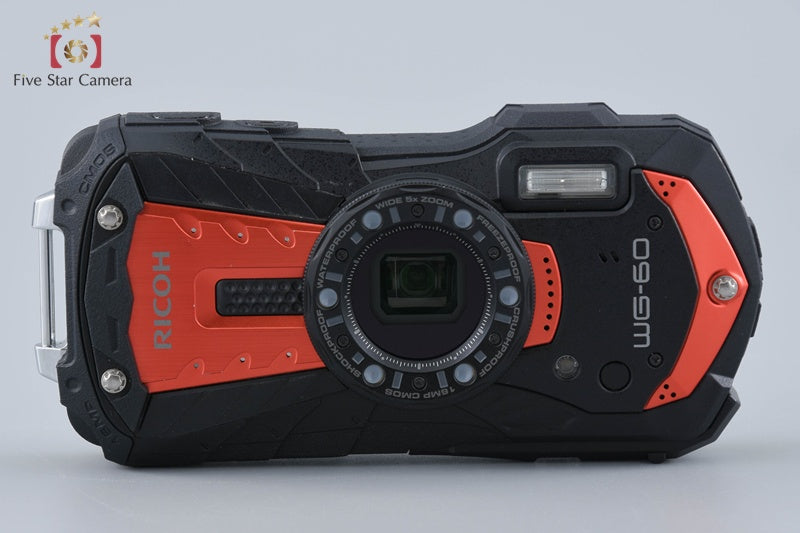 "Shutter count 12" Ricoh PENTAX WG-60 Red 16.0 MP Waterproof Action Camera