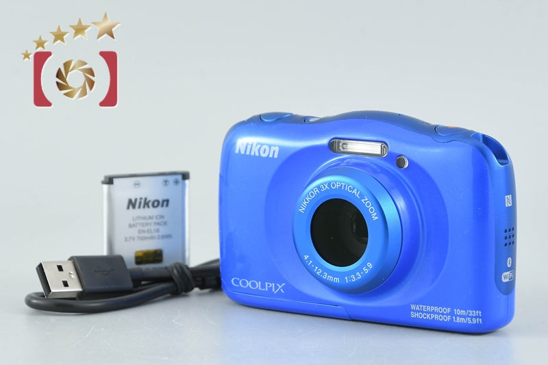 Nikon COOLPIX W100 Blue 13.2 MP Digital Camera
