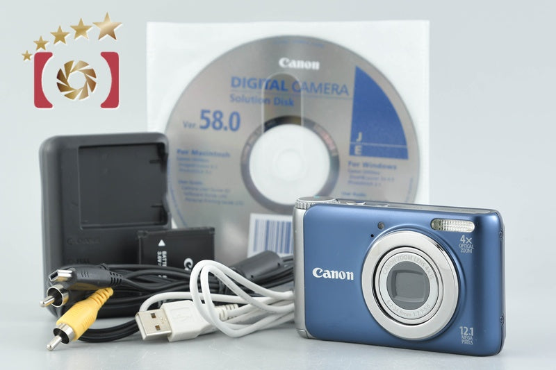 Canon PowerShot A3100 IS Blue 12.1 MP Digital Camera