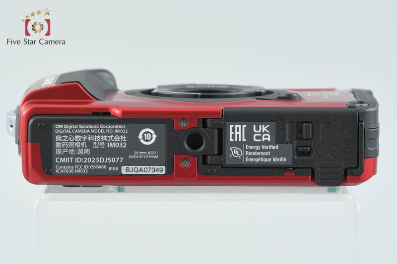 "Count 135" OM SYSTEM Olympus Tough TG-7 Red 12.0 MP Digital Camera w/ Box