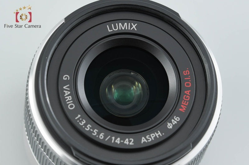 Panasonic LUMIX G VARIO 14-42mm f/3.5-5.6 ASPH. MEGA O.I.S. H-FS1442A Silver