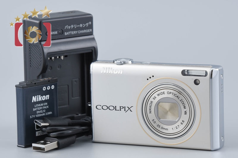 Nikon COOLPIX S640 Ice Silver 12.2 MP Digital Camera