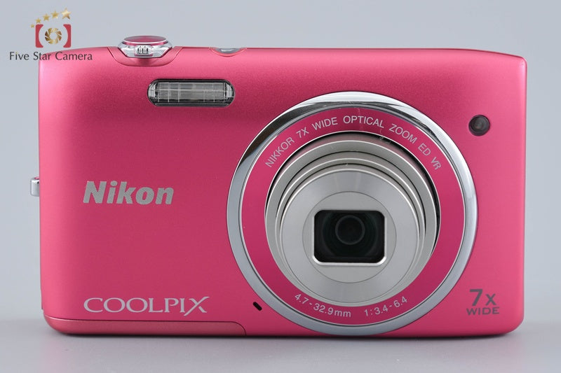 Nikon COOLPIX S3500 Strawberry Pink 20.0 MP Digital Camera