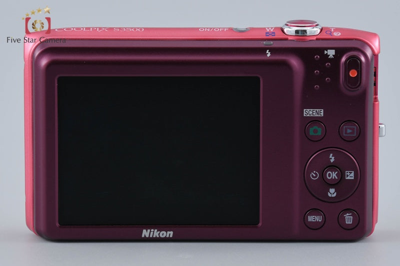 Nikon COOLPIX S3500 Strawberry Pink 20.0 MP Digital Camera
