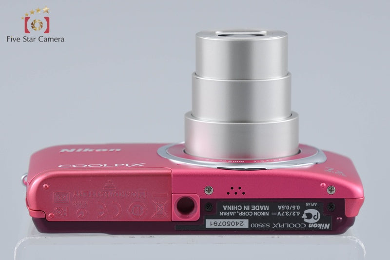 Nikon COOLPIX S3500 Strawberry Pink 20.0 MP Digital Camera