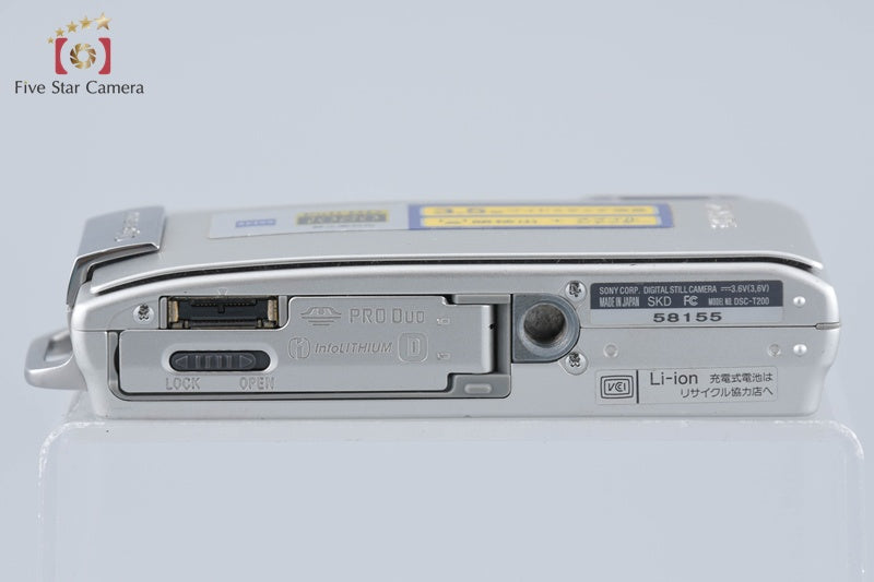 Sony Cyber-Shot DSC-T200 Silver 8.1 MP Digital Camera