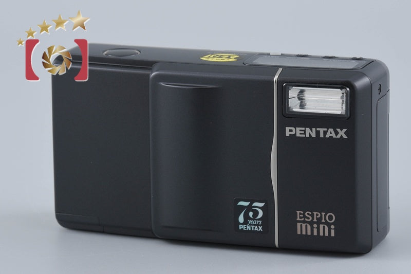 Pentax ESPIO Mini Black 75th Anniversary 35mm Point & Shoot Film Camera