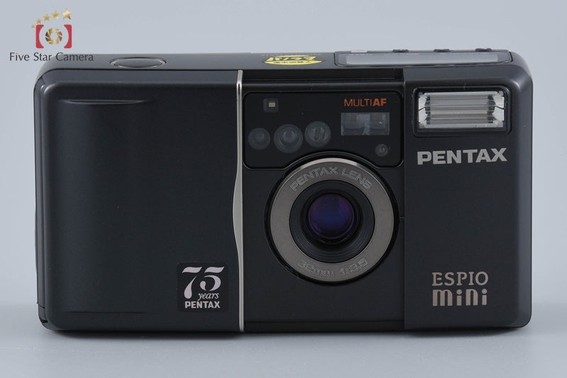 Pentax ESPIO Mini Black 75th Anniversary 35mm Point & Shoot Film Camera
