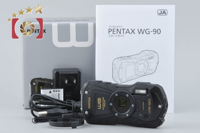 "Count 1" Ricoh PENTAX WG-90 Black 16.0 MP Waterproof Action Camera w/ Box
