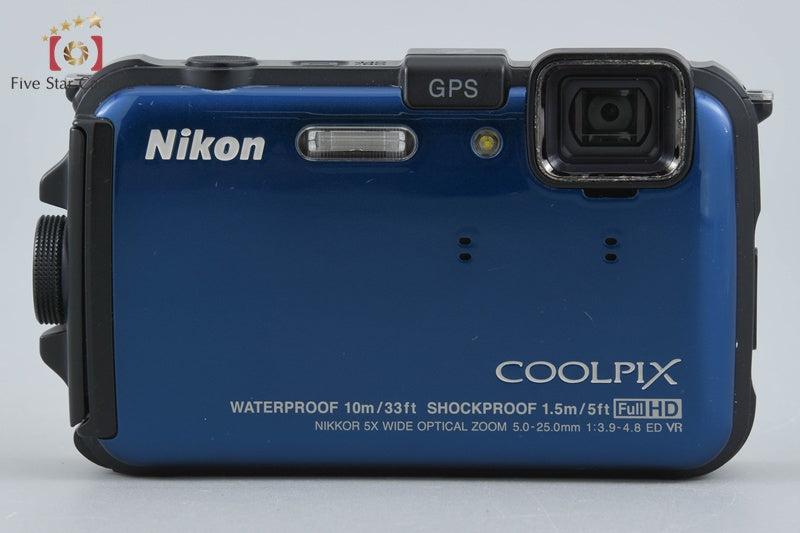 Nikon COOLPIX AW100 Ocean Blue 16.0 MP Digital Camera