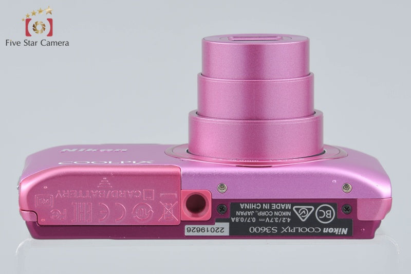 Nikon COOLPIX S3600 Azalea Pink 20.0 MP Digital Camera