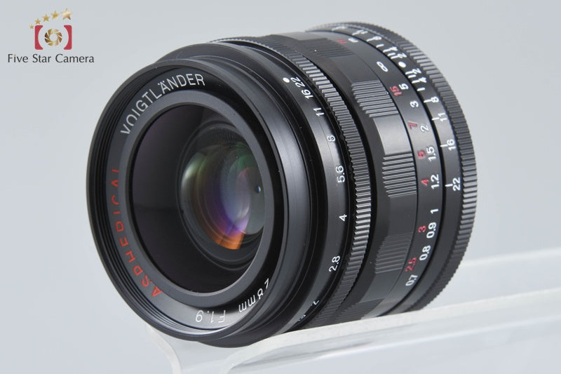 Voigtlander ULTRON 28mm f/1.9 Aspherical Black L39 LTM Leica Thread Mount Lens
