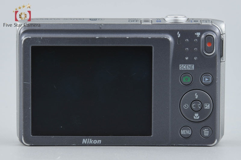 Nikon COOLPIX S3700 Silver 20.1 MP Digital Camera