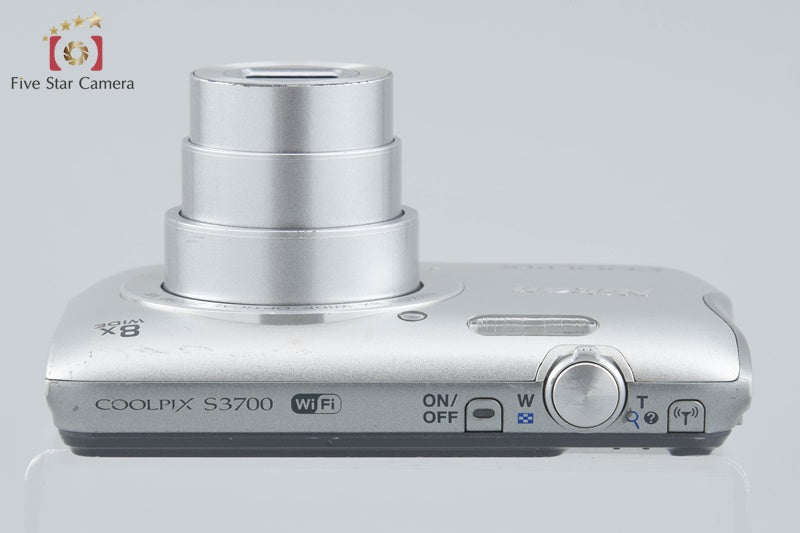 Nikon COOLPIX S3700 Silver 20.1 MP Digital Camera