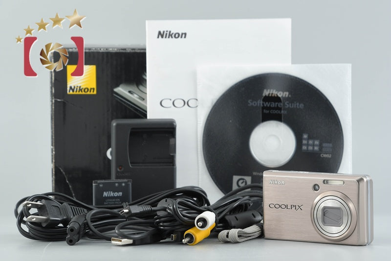 Nikon COOLPIX S600 Pink Gold 10.0 MP Digital Camera w/ Box