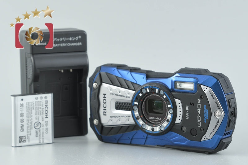 "Shutter count 404" Ricoh Pentax WG-40W Blue 16.0 MP Waterproof Action Camera