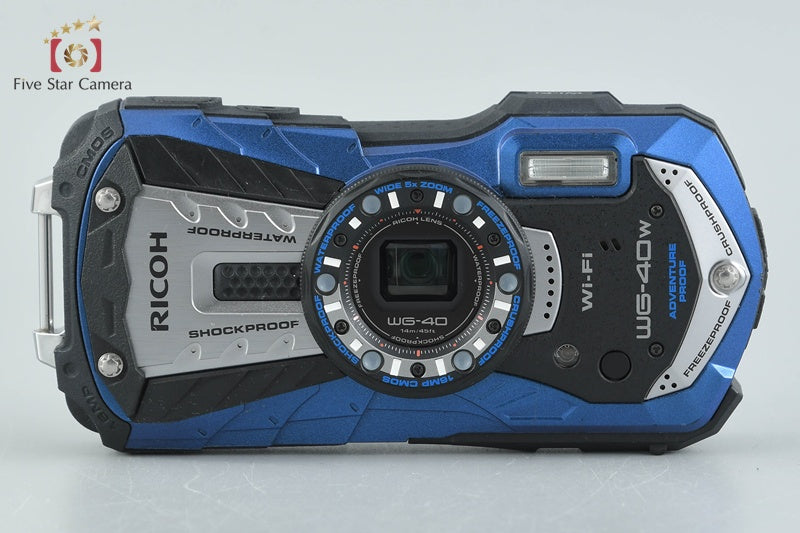"Shutter count 404" Ricoh Pentax WG-40W Blue 16.0 MP Waterproof Action Camera