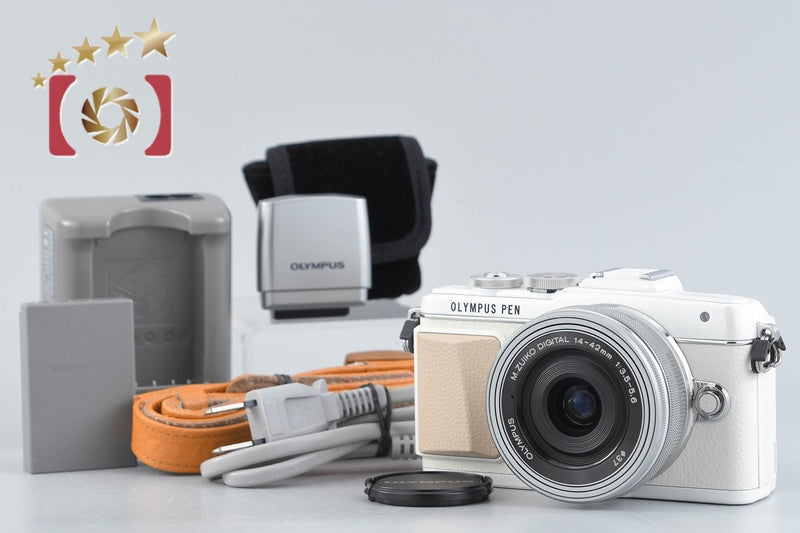 "Shutter count 2,122" Olympus PEN Lite E-PL7 White 16.1 MP 14-42 Lens