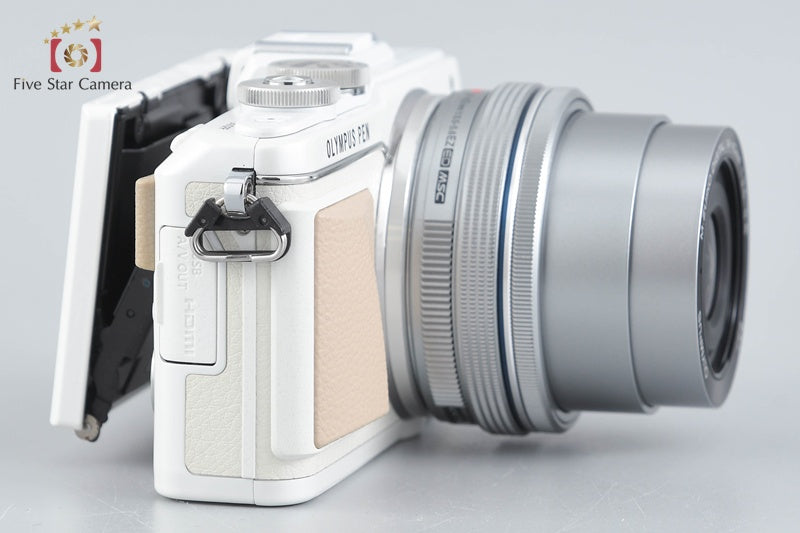 "Shutter count 2,122" Olympus PEN Lite E-PL7 White 16.1 MP 14-42 Lens