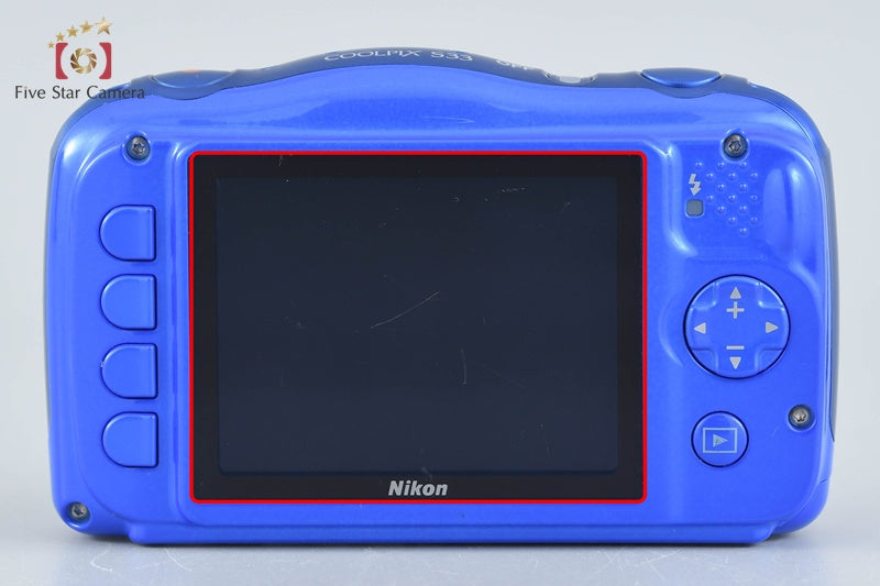 Nikon COOLPIX S33 Blue 13.2 MP Digital Camera