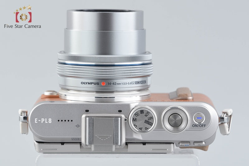 "Shutter count 269" Olympus PEN E-PL8 Brown 16.1 MP Digital Camera 14-42 Lens