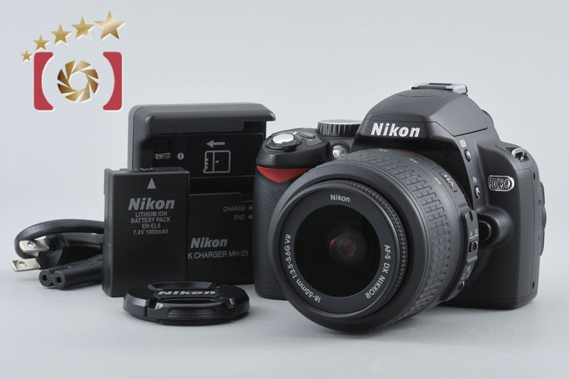 "Shutter count 4,161" Nikon D60 10.2 MP Digital SLR Camera 18-55 Lens