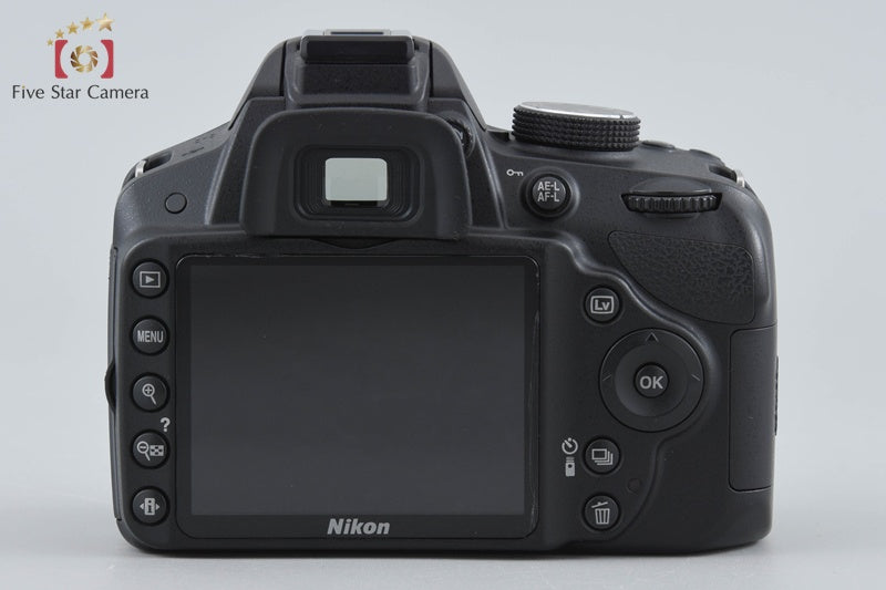 "Shutter count 1,191" Nikon D3200 Black 24.2 MP DSLR 18-55 VR Lens