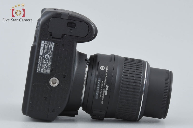"Shutter count 1,191" Nikon D3200 Black 24.2 MP DSLR 18-55 VR Lens