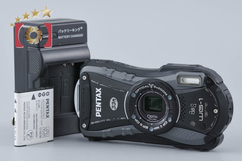Ricoh PENTAX Optio WG-1 GPS Glay 14.0 MP Waterproof Action Camera