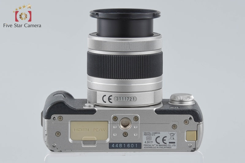 "Shutter count 1,954" PENTAX Q10 Silver 12.4 MP Digital Camera 5-15 Lens