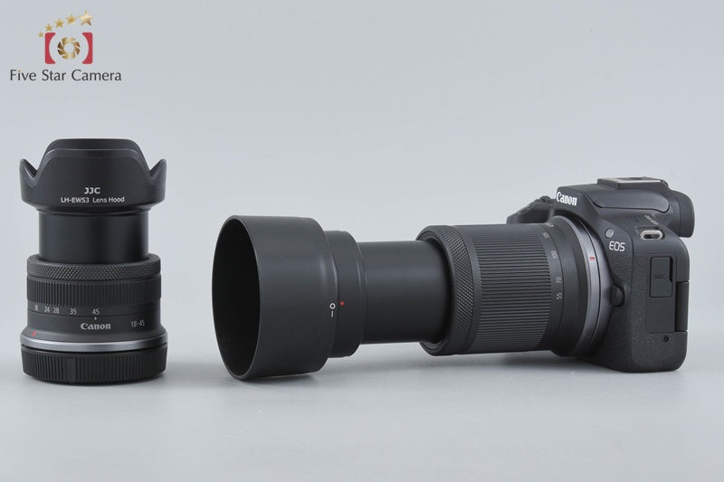 "Shutter count 2,000" Canon EOS R50 Black 24.2 MP RF-S 18-45 55-210 Lenses